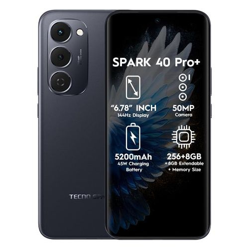 Tecno Spark 40pro+ 6.67" 8GB RAM/256GB ROM Android 15